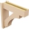 Ekena Millwork 8-in W x 32-in D x 40-in H Imperial Block Rough Cedar Woodgrain TimberThane Outlooker, Primed Tan OUTUR080X32X40IMP44RCPR - alternate 5